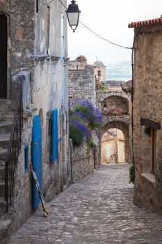 In the streets of Lacoste, a small village in Provence