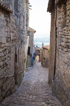 In the streets of Lacoste, a small village in Provence