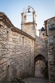 In the streets of Lacoste, a small village in Provence