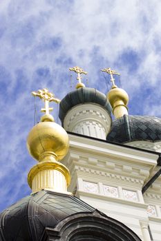 Orthodox church in a daylight in an ancient place