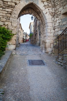 In the streets of Lacoste, a small village in Provence