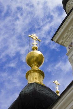 Orthodox church in a daylight in an ancient place