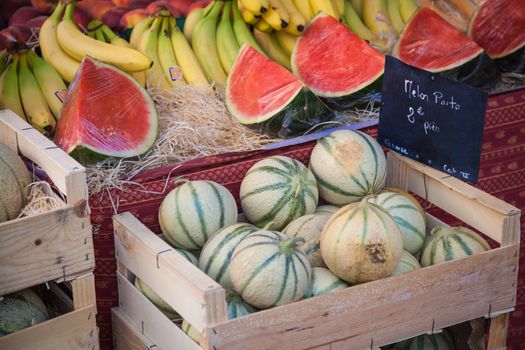 Fruits on a market in Provence, France