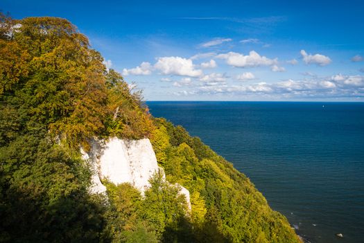 Chalk cliffs in the Jasmund National Park on Rügen