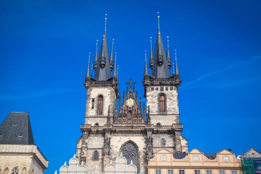 Church of our lady before Tyn in the old town of Prague