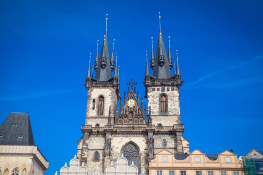 Church of our lady before Tyn in the old town of Prague