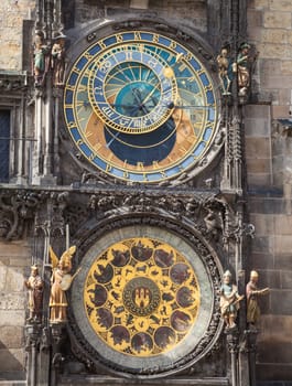 Astronomical clock at the Old Town Ring in Prague