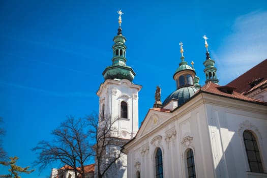 Church of Strahovsky monastery in Prague in the Czech Republic