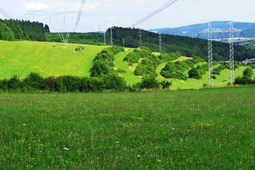 High Voltage Power Lines