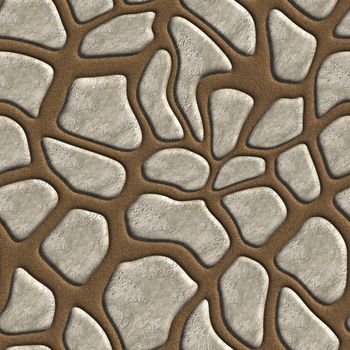 Distorted rock seamless tileable decorative background pattern