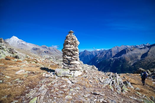 Landscapes in the Zillertaler Alps in Austria