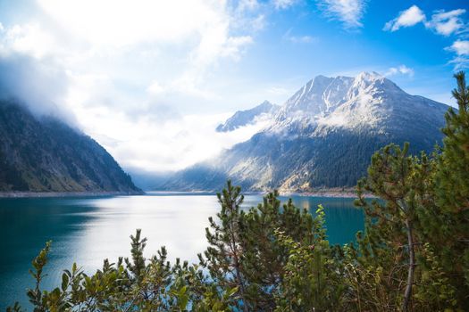 Landscapes in the Zillertaler Alps in Austria