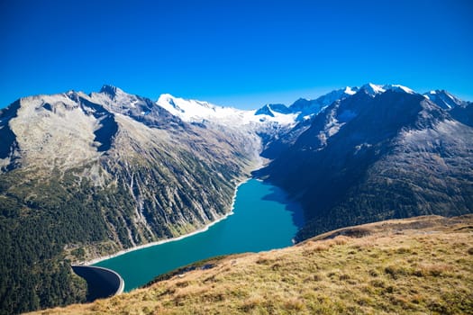 Landscapes in the Zillertaler Alps in Austria