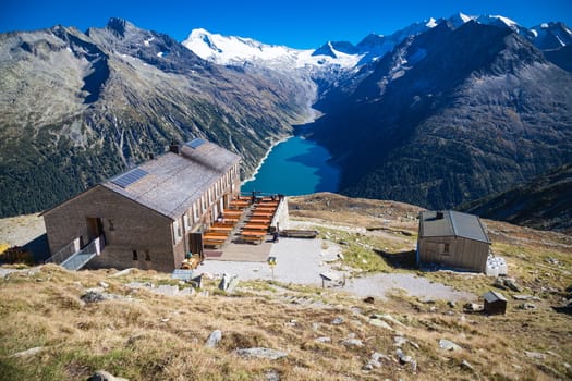 Cottage high above the Schlegeisspeicher in Zillertal