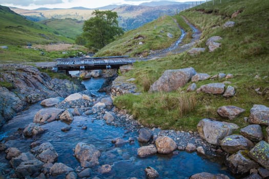 A landscape near  the Honister pass in Lake District