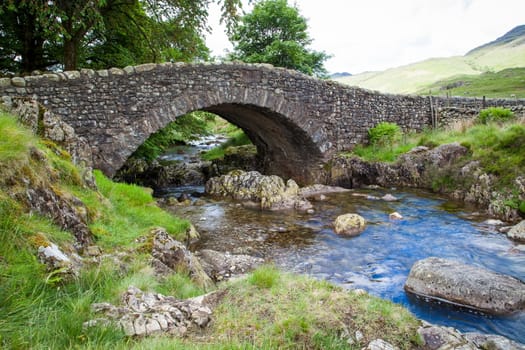 Typical landscape in Lake District, Cumbria