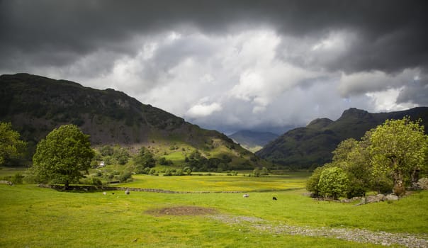 A typical landscape in Lake District, Cumbria