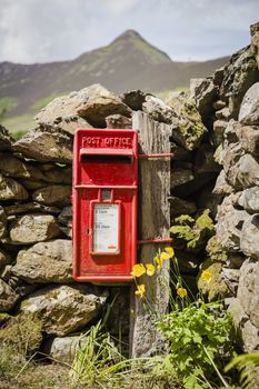 Typical and traditional red letter mailbox