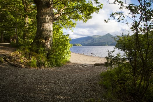 On the shores of Derwentwater near Keswick