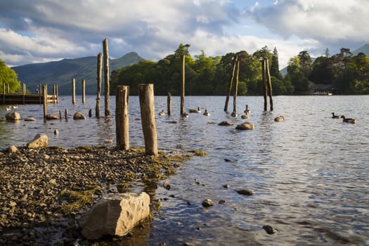 On the shores of Derwentwater near Keswick