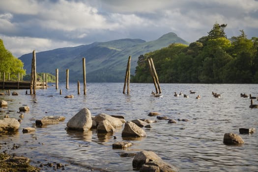 On the shores of Derwentwater near Keswick