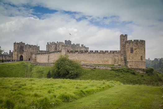 Historic Alnwyck Castle in Northumberland