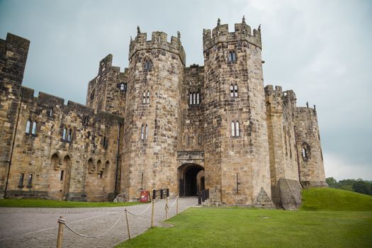 Historic Alnwyck Castle in Northumberland