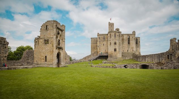 Historic Warkworth Castle in Northumberland