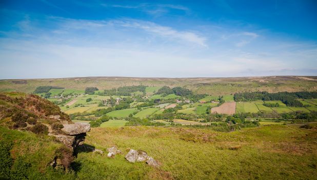 Typical landscape in North York Moors National Park