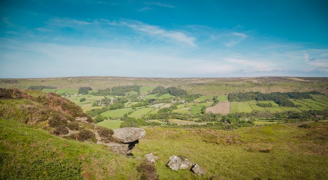 Typical landscape in North York Moors National Park