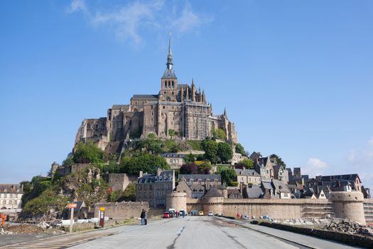 Mont St. Michel, the monastery on an island in Normandy