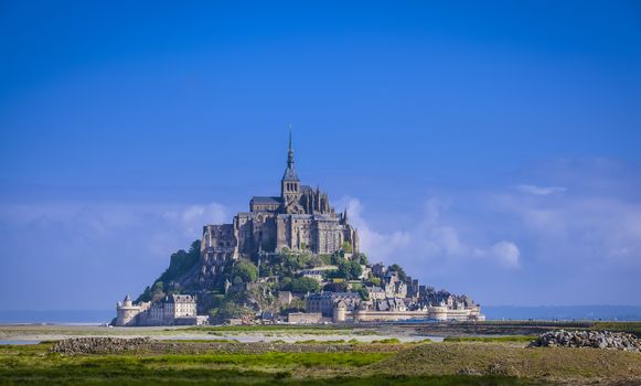 Mont St. Michel, the monastery on an island in Normandy