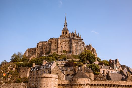 Mont St. Michel, the monastery on an island in Normandy