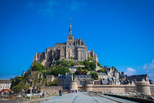 Mont St. Michel, the monastery on an island in Normandy