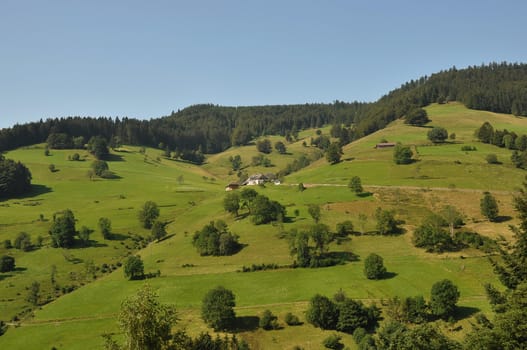 Beautiful view to Villingen.Germany .