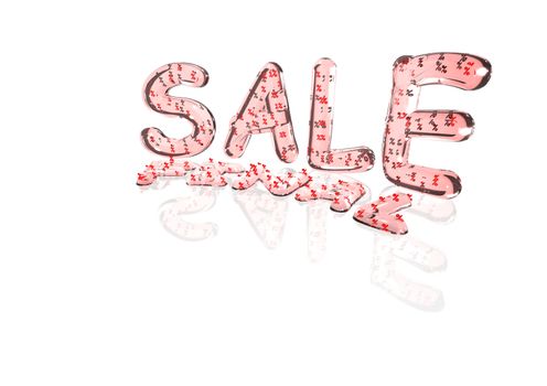 Word Final Sale made from many percentage symbols.