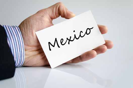 Mexico text concept isolated over white background