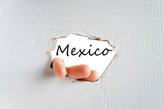 Mexico text concept isolated over white background