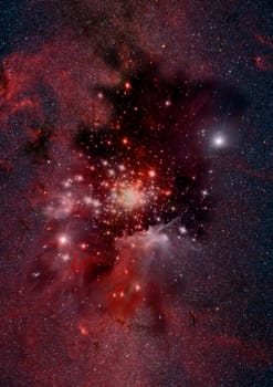 Star field in space a nebulae and a gas congestion. Elements of this image furnished by NASA.