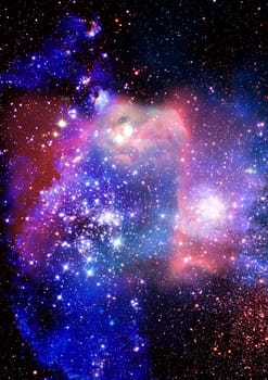 Star field in space a nebulae and a gas congestion. "Elements of this image furnished by NASA".