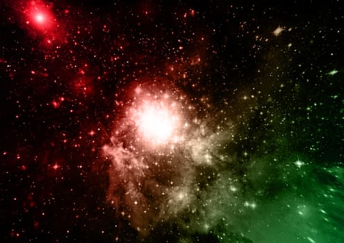 Star field in space a nebulae and a gas congestion. "Elements of this image furnished by NASA".