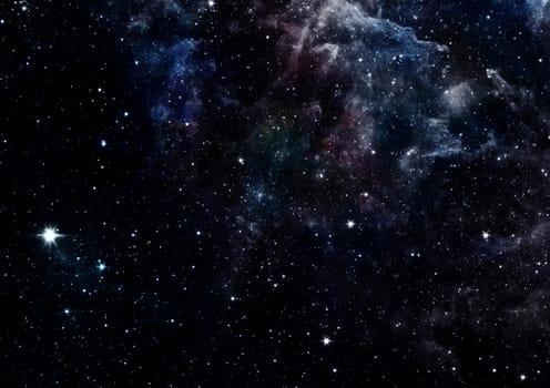 Small part of an infinite star field of space in the Universe. "Elements of this image furnished by NASA".