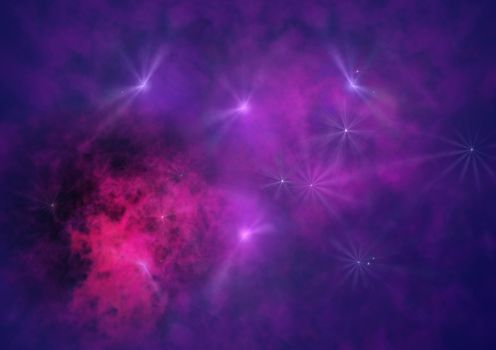 Small part of an infinite star field of space in the Universe. "Elements of this image furnished by NASA".
