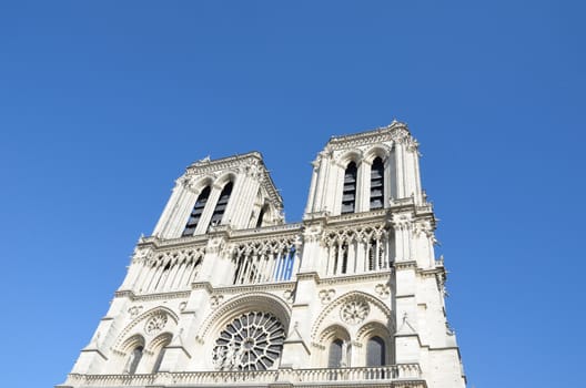 Front of Notre Dame Cathedral Paris