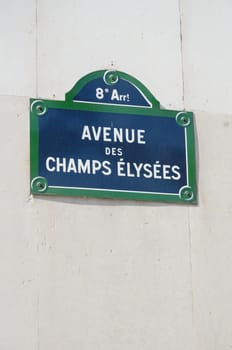 Champs Elysees street sign