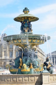 Fountain at place de la concorde