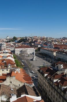 lisbon city portugal Commerce Square square landmark aerial view