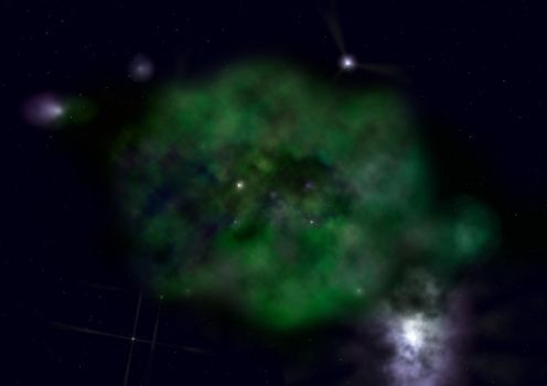 Small part of an infinite star field of space in the Universe. "Elements of this image furnished by NASA".
