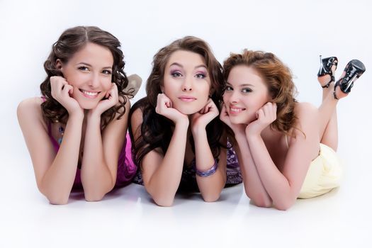 Three Young Smiling women