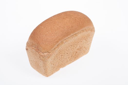 Loaf of bread on isolated white background